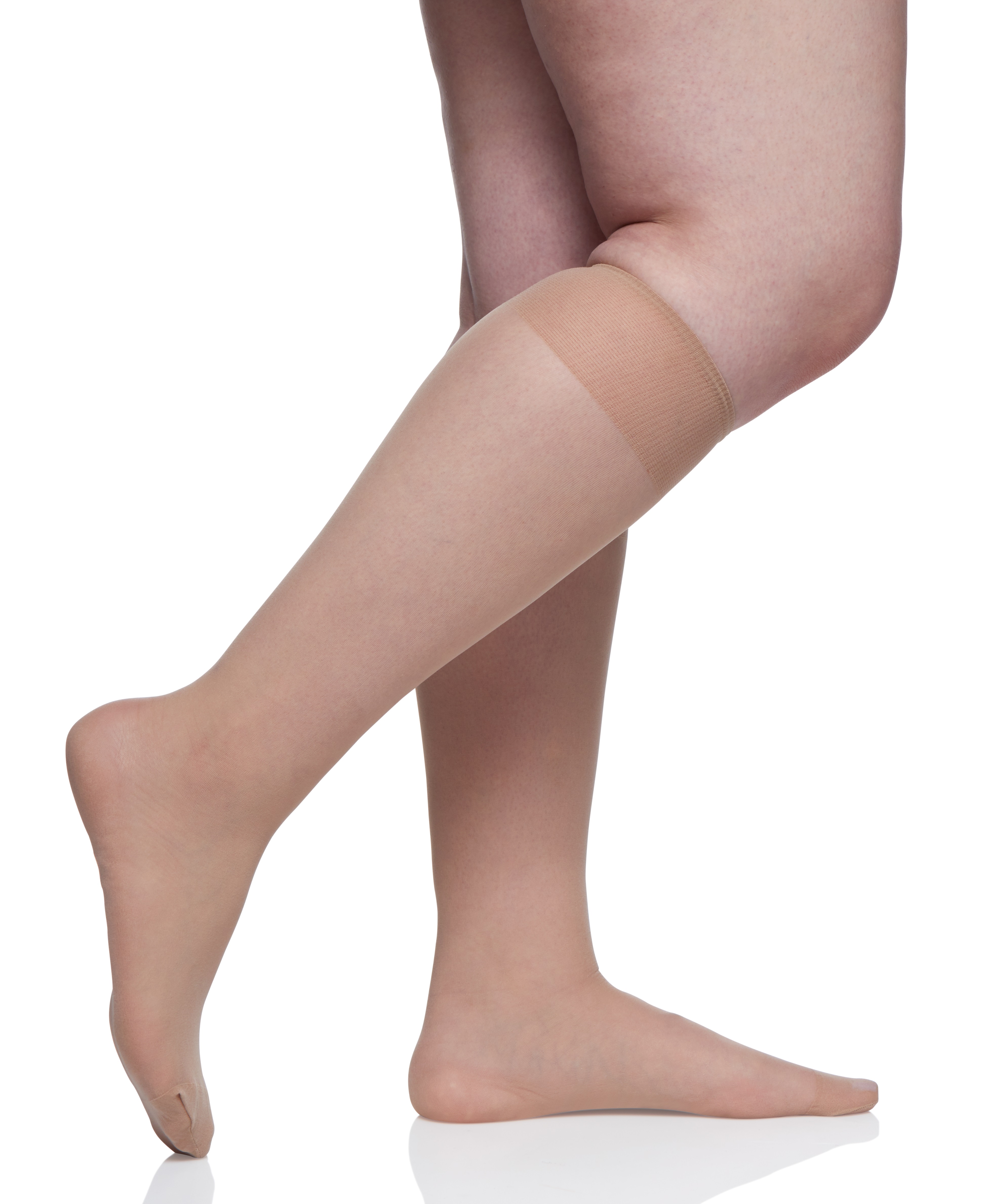 Berkshire 3 Pair Pack Queen All Day Sheer Knee High with Reinforced Toe 6728 - Picture 11 of 13