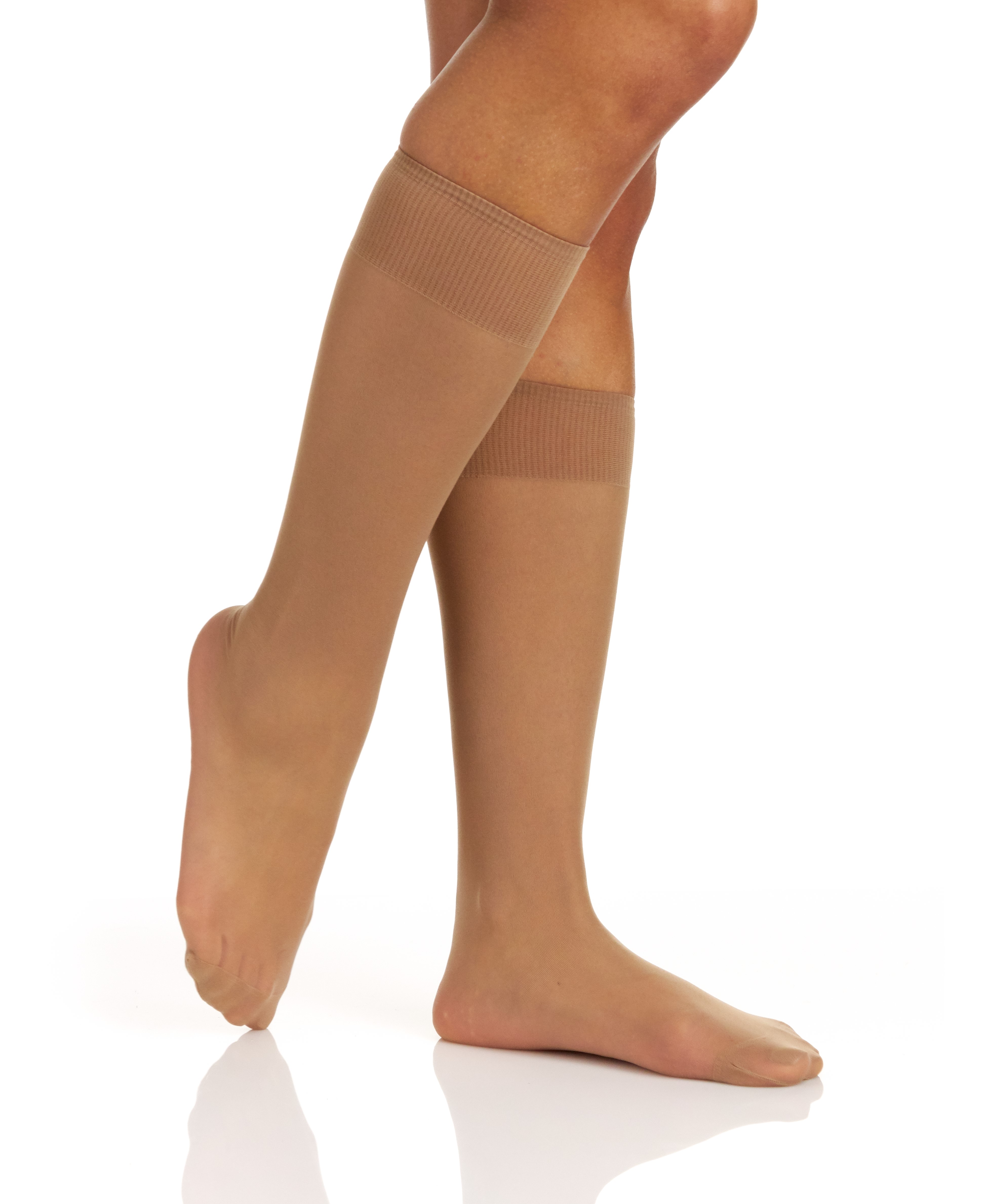 Berkshire 3 Paar Pack All Day transparente Kniestrümpfe mit verstärkter Spitze 6528 - Bild 7 von 12