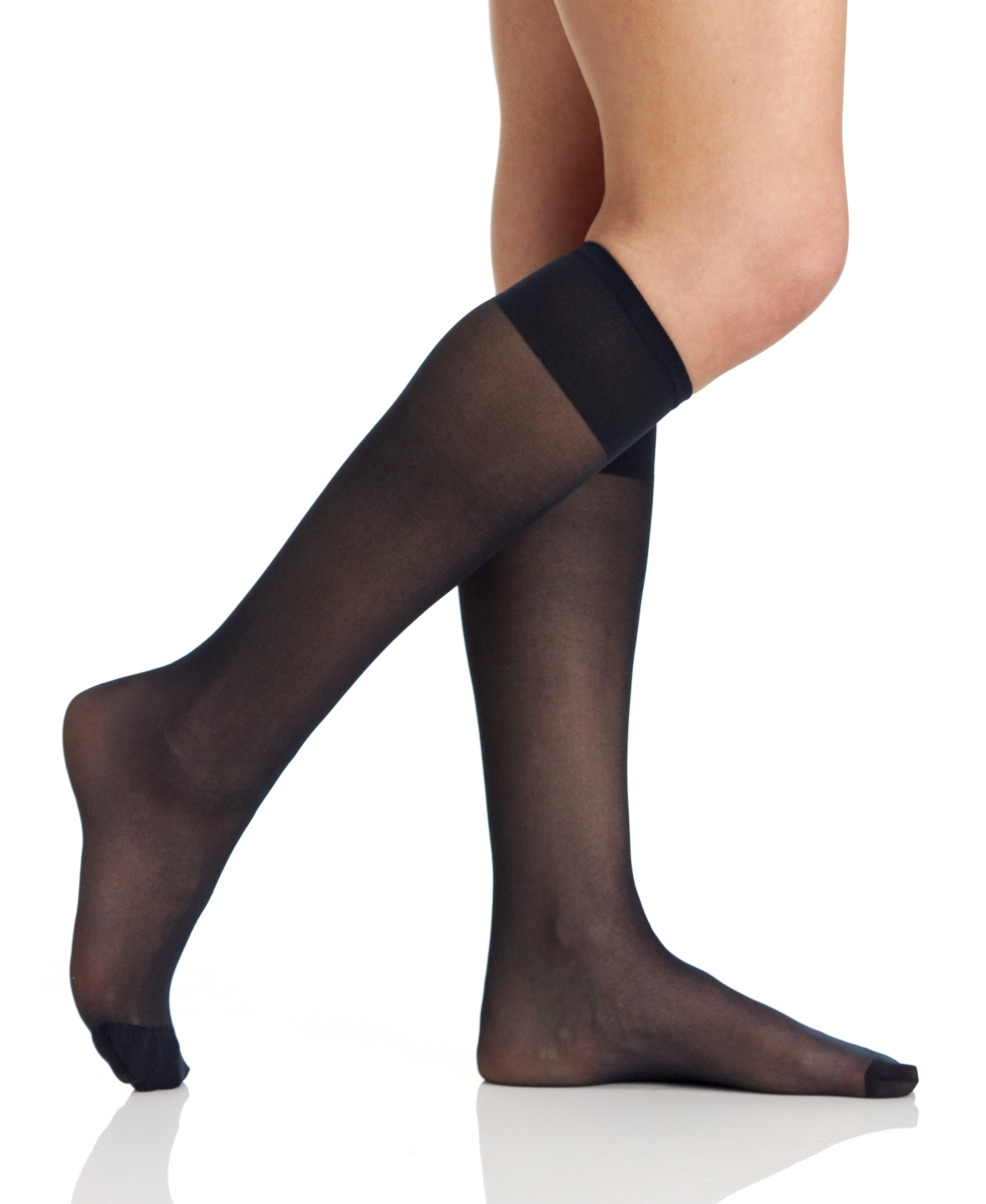Berkshire 3 Paar Pack All Day transparente Kniestrümpfe mit verstärkter Spitze 6528 - Bild 11 von 12