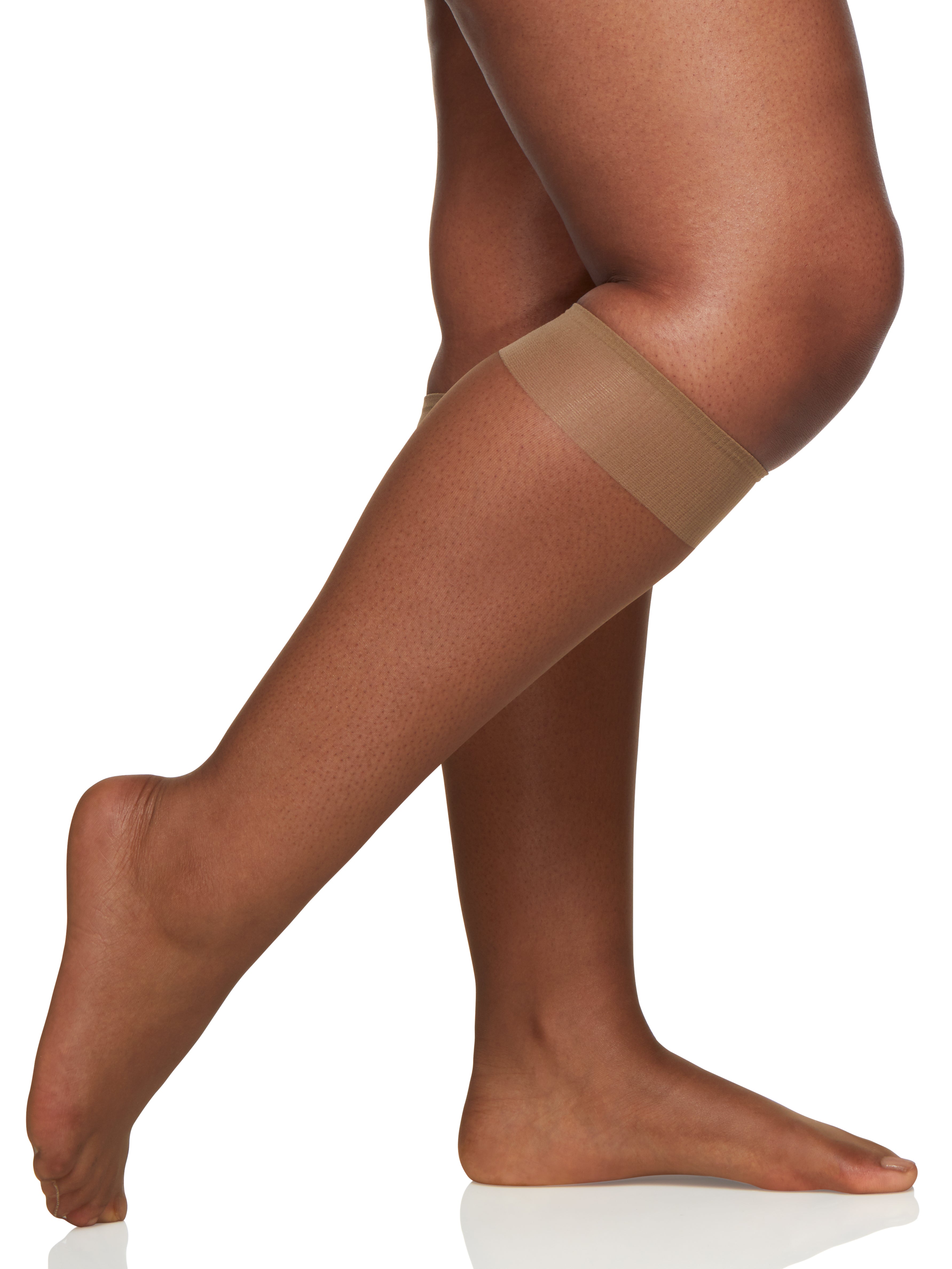 Berkshire 3 Pair Pack Queen Ultra Sheer Knee High with Sandalfoot Toe 6725 - Picture 7 of 7