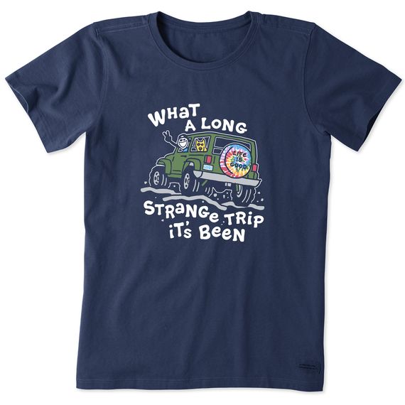Camiseta Life is Good Mujer Vintage Crusher Lite Strange Trip 81066 - Imagen 1 de 1