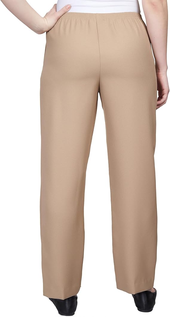 Alfred Dunner Petite Polyester Pull On Pants Medium Length 09301 - Picture 5 of 11
