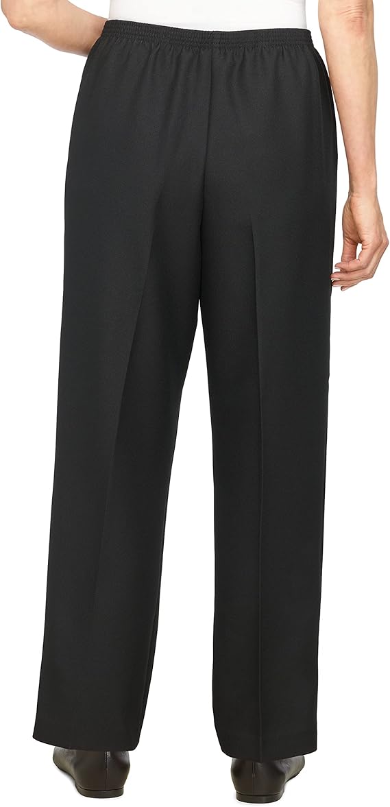 Alfred Dunner Petite Polyester Pull On Pants Medium Length 09301 - Picture 7 of 11