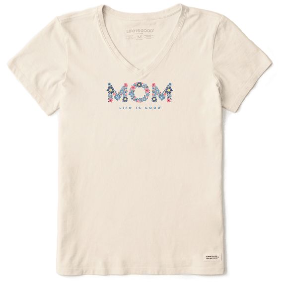 Life is Good Damen T-Shirt Kurzarm Crusher Tee Mom V-Ausschnitt 89328 - Bild 1 von 1