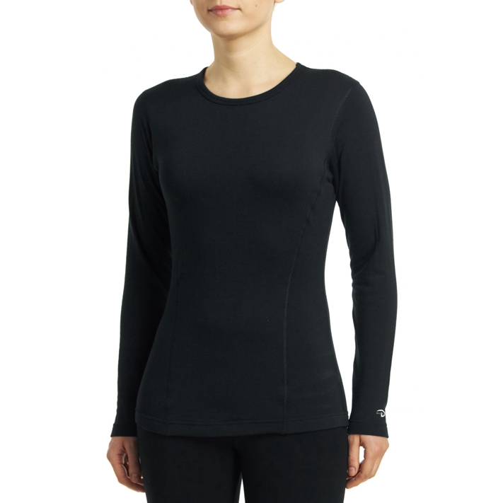 Duofold Women's Heavy Weight Double Layer Thermal Shirt Black Size
