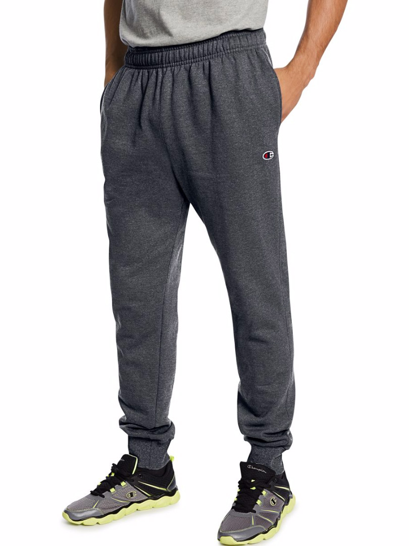 Pantalones de chándal retro de vellón Champion Powerblend para hombre p1022 - Imagen 8 de 14