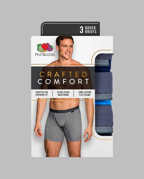 Fruit Of The Loom Crafted Comfort 3er Pack Boxershorts CCM3BB2 - Bild 2 von 2