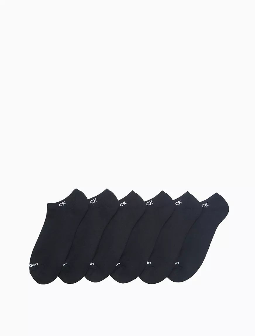 Calvin Klein Mens 6 Pack Basic Cushion No Show Sock CKM213NS04001
