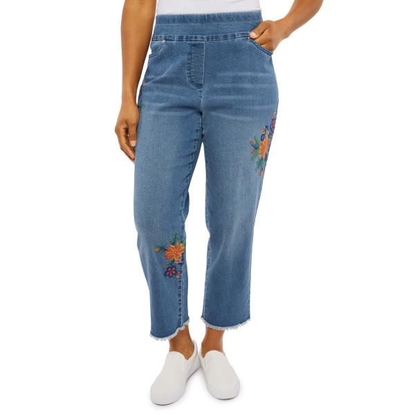 alfred dunner denim pants petite