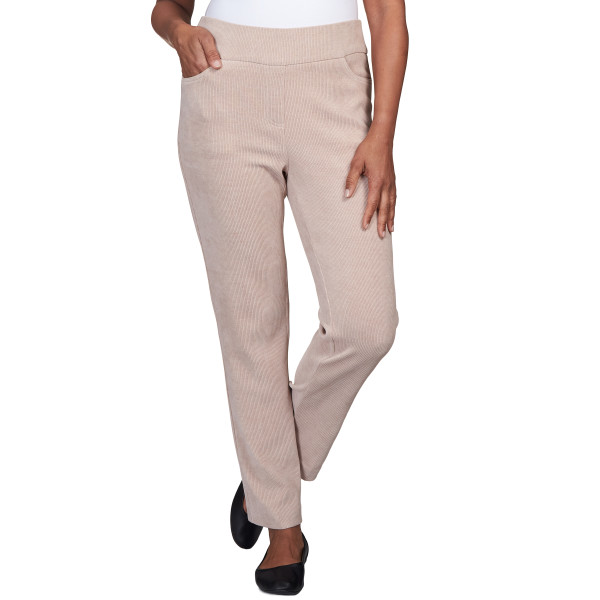 Alfred Dunner St. Moritz Knit Corduroy Pull On Pants Petite 42903UI - Picture 1 of 2