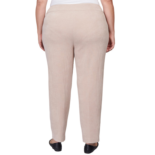 Alfred Dunner St. Moritz Knit Corduroy Pull On Pants Plus 42803UI - Picture 2 of 2