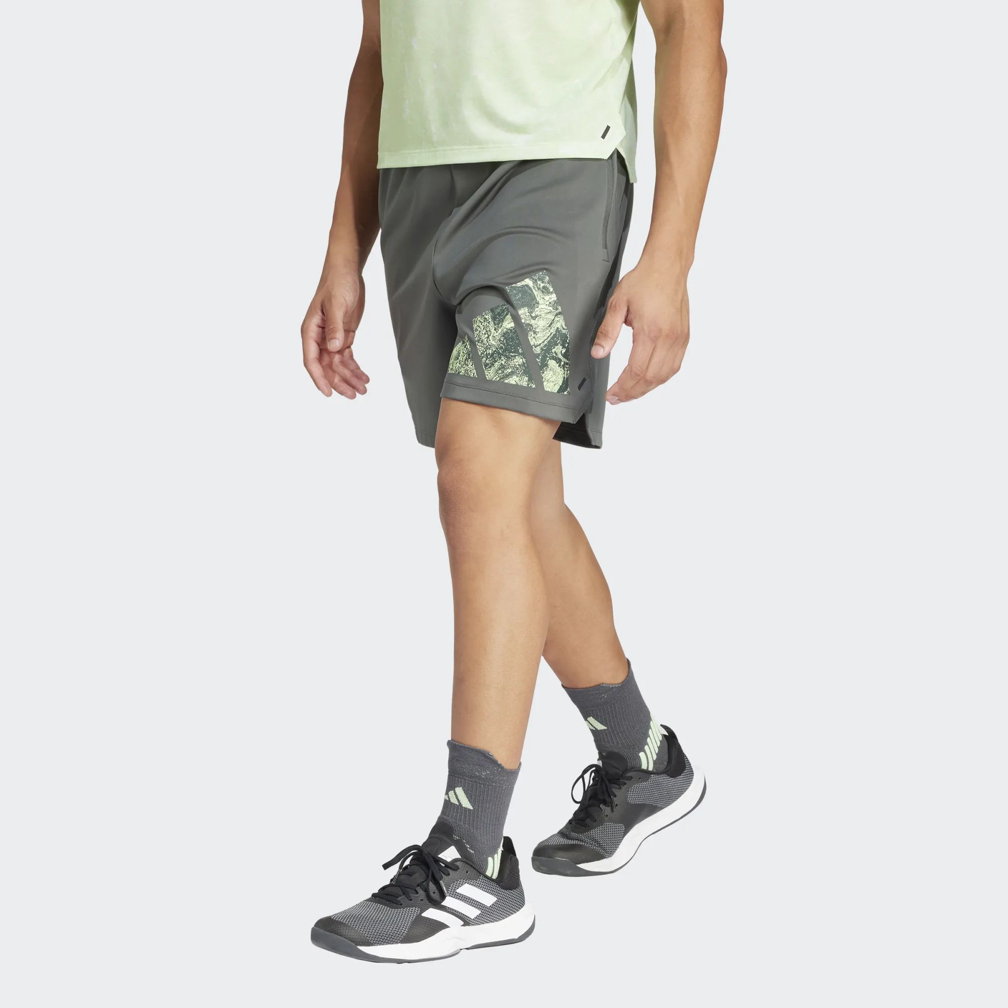 Adidas Knit Logo Shorts 9 Zoll Schrittlänge IS3797 - Bild 1 von 1