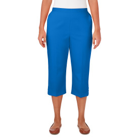 Alfred Dunner Neptune Beach Capri Length Pants Petite 56902UY - Picture 1 of 2