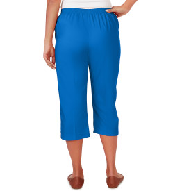 Alfred Dunner Neptune Beach Capri Length Pants Petite 56902UY - Picture 2 of 2